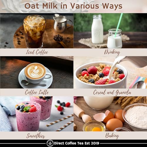 Direct Coffee Tea Est 2019 Oat Milk Value Bundle – Barista Edition, 2-Pack Non-Dairy Creamer for Coffee, Vegan, Dairy-Free & Gluten-Free, Includes Brand Sticker