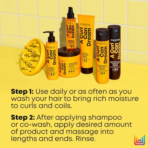 Matrix A Curl Can Dream Rich Mask, Hydrating & Deep Conditioning Leave-In Mask, Curly & Coily Hair, Sulfate & Paraben Free, Preserves Curl Pattern, Packaging May Vary