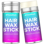 Slick Hair Wax Stick (2 Count), Gel Stick for Hair Wig (2.7 Ounce*2) Hair Styling Products