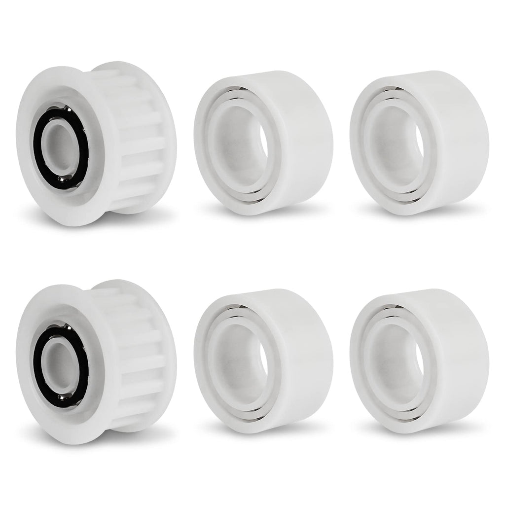 Automatic Robotic Pool Cleaner Replacement Parts, Guide Wheels 4 Pack with 2 Pack Pulley Gears 3884997-R6 for Maytronics Dolphin, Nautilus CC Plus Pool Cleaner M200/M400/M500 &Dx3/Dx4/Dx6