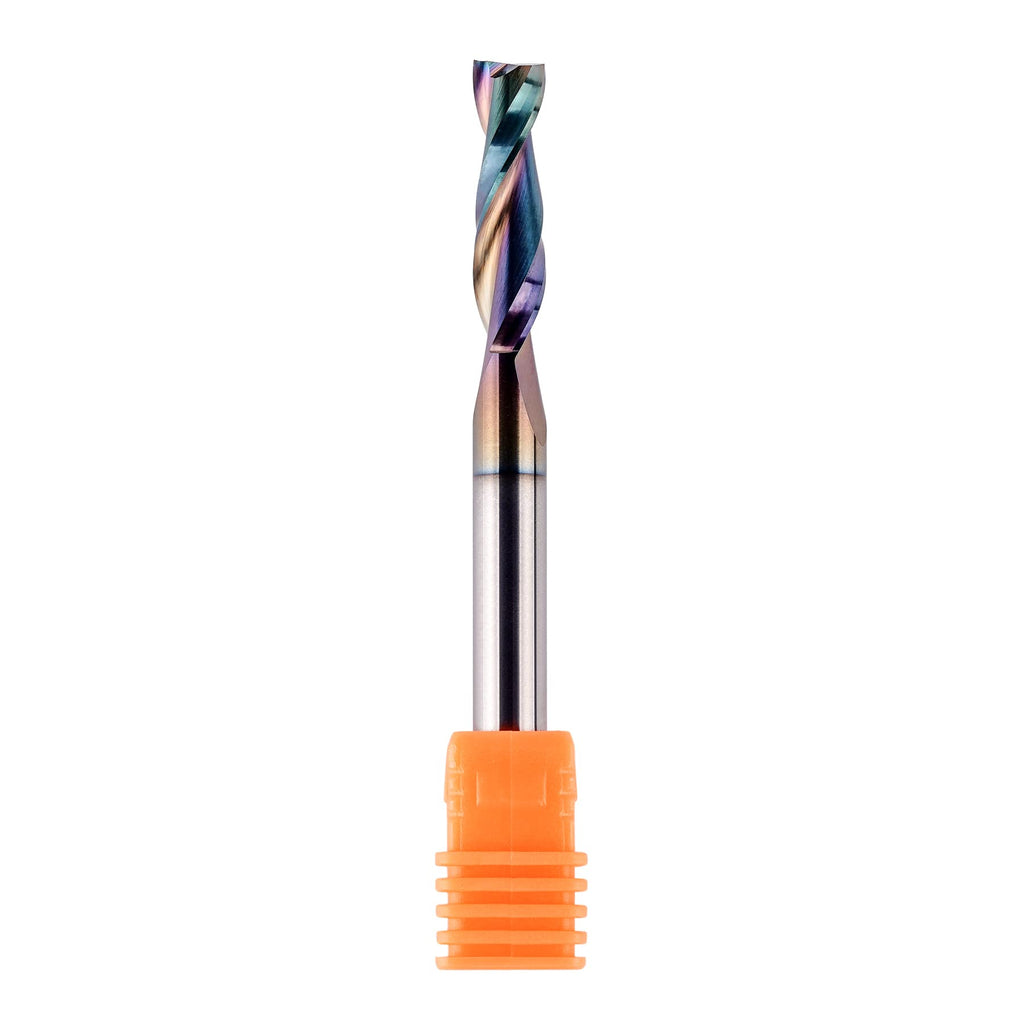 SpeTool 1/4 Shank Up Cut Spiral Router Bit 1/4 inch Cutting Diameter 1 inch Cutting Length CNC Router Bits for Woodworking with Extra Long Life Coating