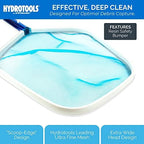 Swimline HYDROTOOLS 8028 Premium Aluminum Leaf Skimmer Net Head Cleaner | For Swimming Pool Spa Fountain Pond Hot Tub | Leaves Bugs Debris Fine Cleaning Maintenance | Heavy Duty Extra Large