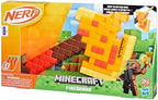 Nerf Minecraft Firebrand, Dart Blasting Axe, 6 Nerf Elite Foam Darts, Design Inspired by Minecraft Axe in The Game, Pull Down Priming, Minecraft Toys