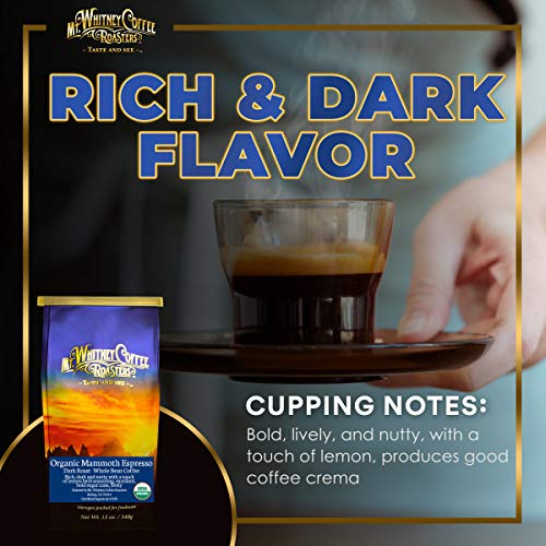 Mt. Whitney Organic Mammoth Espresso, Low Acid Coffee (Whole Bean, 12 Oz)