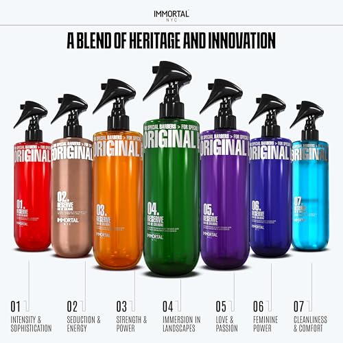 Immortal NYC Reserve 05, After Shave Spray Premier Men's Cologne, 17 oz - Exclusive Barbers - Softens Skin - Refreshes/disinfects and Relieves Face and Skin - Moisturizing Formula After Shaving