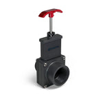 FibroPool Above Ground Pool Gate Valve - 1 1/2 inch - Dual Threaded Shut Off Slice Adapter for Swimming Pools