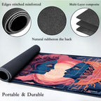 MTG Game Playmat, Magic TCG Rubber Play Mat, 24x14 Inches, Art Sun and Moon