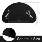 OmySalon 1/2'' Thick Anti Fatigue Mat for Hairstylist Standing, 3'x5' Barber Floor Matt with Scissor Under Salon Chair, Hair Cutting Hairdressing Equipment