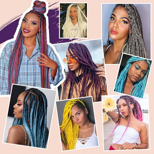 Beyond Beauty Braiding Hair pre stretched, Braids Synthetic Fiber Ombre Yaki Texture, Natural Easy Twist Braids Crochet Hair Hot Water Setting hair extensions