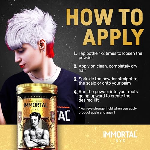 Immortal NYC 'The One In A Million Dollars (Unique Fragranced) TEXTURE/VOLUME POWDER- Extra Strong Flexible Hold - Natural Look - 0.7oz/20gr