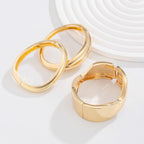 Impurain Gold Bangle Bracelets for Women Silver Plated Wide Wire Chunky Cuff Bracelets Trendy Hinged Cuff Open Wide Chunky Silver Bracelet Irregular Minimalist Bangle Jewelry (gold-2)