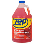 Zep Heavy-Duty Citrus Degreaser Refill - 1 Gallon (Case of 2) ZUCIT128 - Professional Strength Cleaner and Degreaser, Concentrated Pro Formula