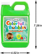 Lulu Home Bubble Concentrated Solution, 1 L/ 33.8 OZ Bubble Refill Solution for Kids Graduation Parties, Bubble Machine, Giant Bubble Wand, Bubble Blower Toys (Grass Green)