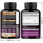 Iron Supplement for Women - Iron 65mg (Ferrous Sulfate 325mg) - Stomach Friendly | Slow Release Iron | High Absorption - Vitamins C, D3, B6, B12 & Folate - Iron Level & Energy Support - 60 Capsules