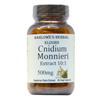 Barlowe's Herbal Elixirs Cnidium Monnieri Supplement | 10:1 Extract | 500mg Per Capsule | 60 Vegan Capsules | Stearate-Free, Gluten-Free, Pure Formula in Glass Bottles