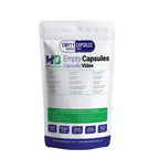 Empty Gelatin Capsules Size 00 White, 1000 Count
