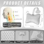 2 Pcs Hot Tub Pillows for Bathtub Universal Spa Pillow Headrest for Outdoor Hot Tub Universal Head and Neck Support Cushion Spa Chaise Lounge Pillow Enhanced Comfort and Elevated Headrest, with Hook