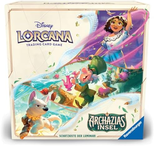 Ravensburger Disney Lorcana TCG: Archazia's Island Illumineer's Trove | Secure Card Storage | Includes Booster Packs & Comprehensive Guide | Original Disney Artwork | Ages 8+