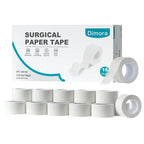 Dimora Paper Medical Tape 16 Rolls- Hypoallergenic White Surgical Tape for Sensitive Skin，Breathable First Aid Wound Tape with Pain-Free Removal，Secures Dressing and Medical Devices -1" x 10 Yards