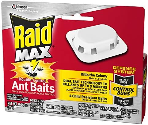 Raid Double Control Ant Baits, 4 CT (Pack - 1), plain