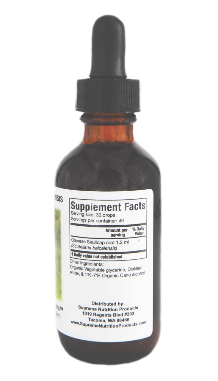 Supreme Nutrition Scutellaria Baicalensis Tincture, 2 fl. oz.