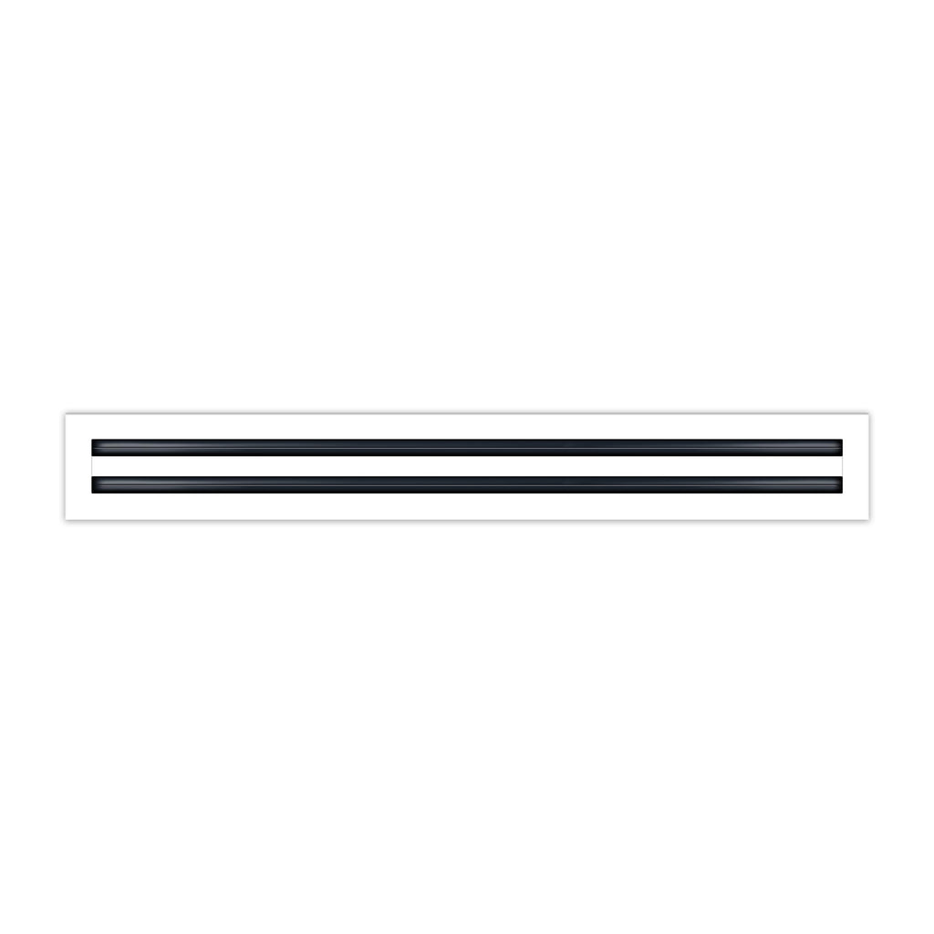 BUILDMART - 30x4 White Modern AC Vent Cover - Decorative Air Vent - Standard Linear Slot Diffuser - Register Grille for Ceiling, Walls & Floors - Texas Buildmart