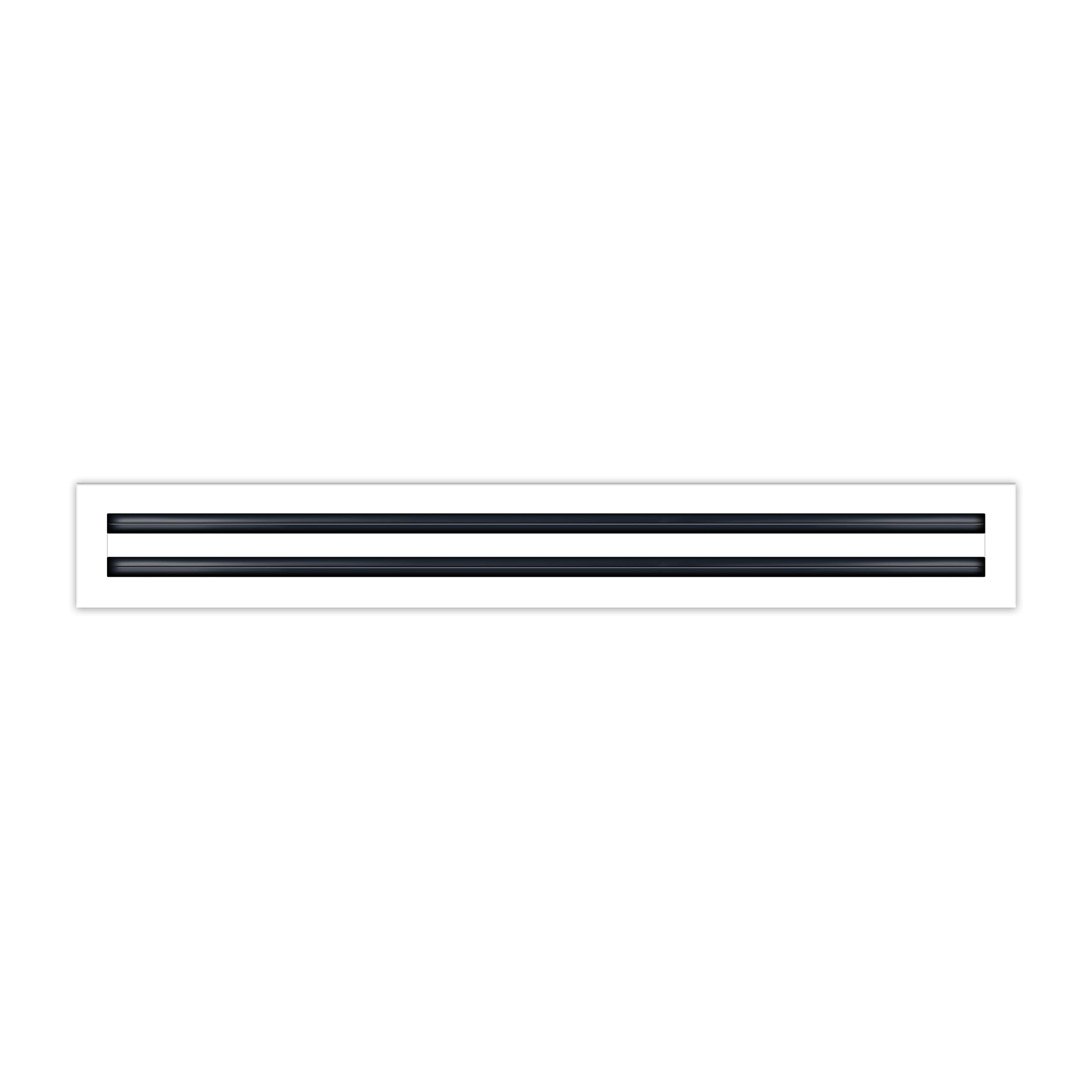 BUILDMART - 30x4 White Modern AC Vent Cover - Decorative Air Vent - Standard Linear Slot Diffuser - Register Grille for Ceiling, Walls & Floors - Texas Buildmart