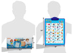 Just Smarty Interactive Alphabet Wall Chart | Talking ABCs & 123s Music Poster with Interactive Light | Toddler Alphabet Learning | Best Educational Gift for Boys & Girls Ages 2 3 4 5 | Letter Sounds