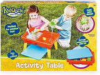 Toddler Sensory Kids Table with Lid | Sensory Bin | Kidoozie | Mega Block Compatible Lid | Indoor Outdoor Use , Red, G02521 17 x 12.5 x 11 inches