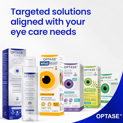 Optase Life Sensitive Eye Makeup Remover – Gentle & Effective for All Skin Types - Breakthrough Innovation vs Traditional Micellar Water - 100ml