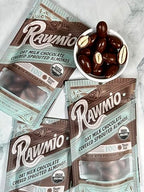 Rawmio Oat Milk Chocolate Covered Sprouted Almonds - Organic, Raw, Vegan, Gluten-Free - 3 Packs, 2 oz.