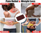 Red Light Therapy Wrap Belt for Body Shoulder Waist Muscle Knee Leg Pain Relief Relax，660nm&850nm Near Infrared Light Therapy Timer Remote Control