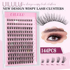 Lash Clusters 10-18mm Mix D Curl Eye Lashes Wispy Lash Clusters False Eyelash Clusters DIY Eyelash Extensions Individual Cluster Lashes (U14 Lashes Only)