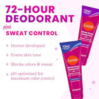 Lume Whole Body Deodorant Plus Sweat Control - Smooth Cream Tube - 72 Hour Odor And Sweat Control - Baking Soda Free, Skin Loving - 3.0 ounce, Pack of 2 (Soft Powder & Lavender Sage)