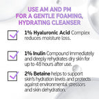 The INKEY List Hyaluronic Acid Cleanser, Daily Hydrating Face Cleanser, Helps Hydrate Skin and Lock In Moisture, Removes Makeup, For All Skin Types, 5 fl oz