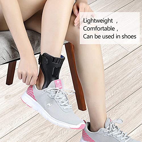 Drop Foot Brace Orthosis AFO AFOs Ankle Brace Support With Comfortable Inflatable Airbag for Hemiplegia Stroke Shoes Walking (Right foot, Small)