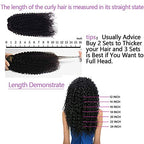 Curly Clip In Extension Human Hair 3C 4A Kinky Curly Clip Ins Full Head for Black Women Brazilian Remy Human Hair Natural Color 8Pcs with18clips 120g/Set(22 inch, curly wave)