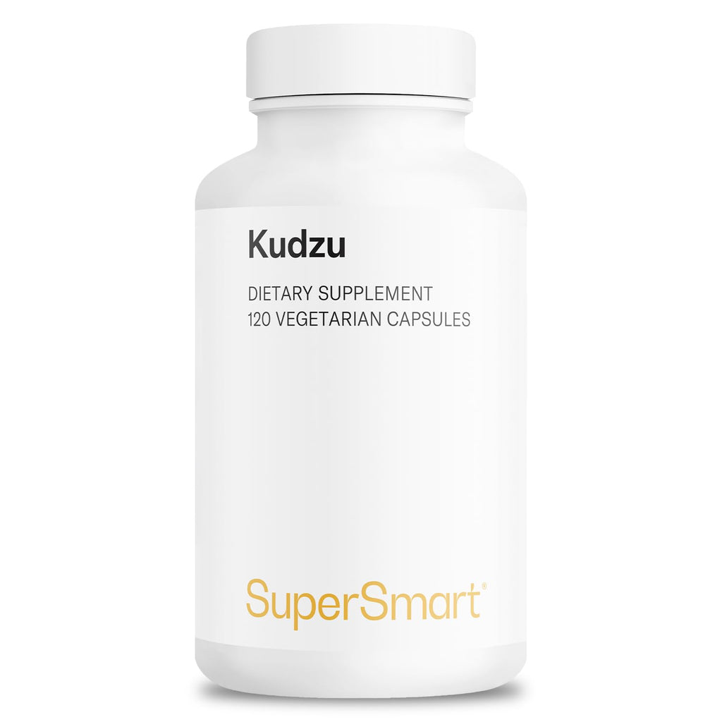 Supersmart - Kudzu Extract 500 mg Full Spectrum - Powerful Herbal Extract Antioxidant | Non-GMO & Gluten Free - 120 Vegetarian Capsules