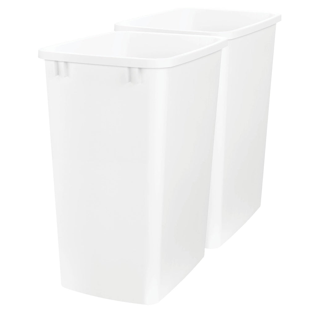 Rev-A-Shelf Double Pullout Garbage Trash Cans for Kitchen Cabinets, 35 Qt