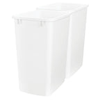 Rev-A-Shelf Double Pullout Garbage Trash Cans for Kitchen Cabinets, 35 Qt