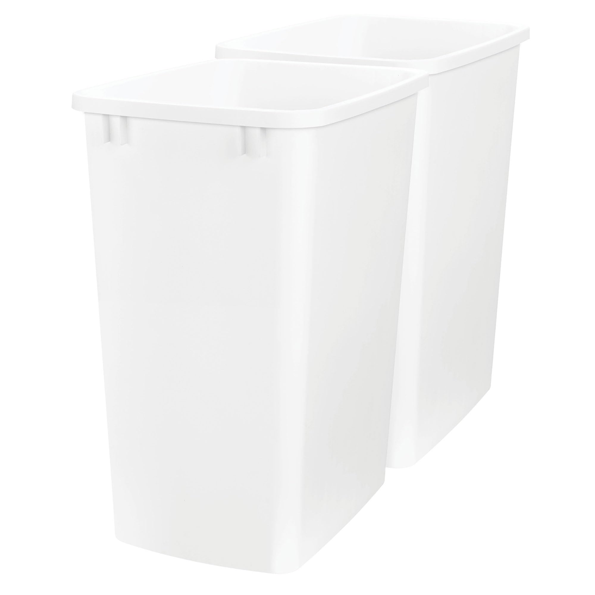 Rev-A-Shelf Double Pullout Garbage Trash Cans for Kitchen Cabinets, 35 Qt