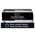 Amazon Basics Heavy Duty Dry Sweeping Cloths to Clean Dust, Dirt, Pet Hair, Fits Swiffer Sweeper Mop Heads, 44 Count (Pack of 1)