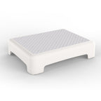 HBTower Step Stool, Mobility Step Stool for Adults & Seniors, Non-Slip Step Platform Indoor and Outdoor, Portable Step Riser, Safety Step for Car, Bedside, Office, Shower, Stairs, White