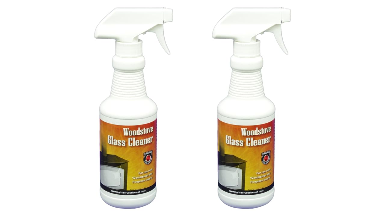 MEECO'S RED DEVIL 701 Wood Stove Glass Cleaner - Removes Creosote, Soot & Smoke from Wood, Pellet, Coal Stoves & Fireplace Inserts (2 Pack, 16 fl oz Each) - Made in the USA