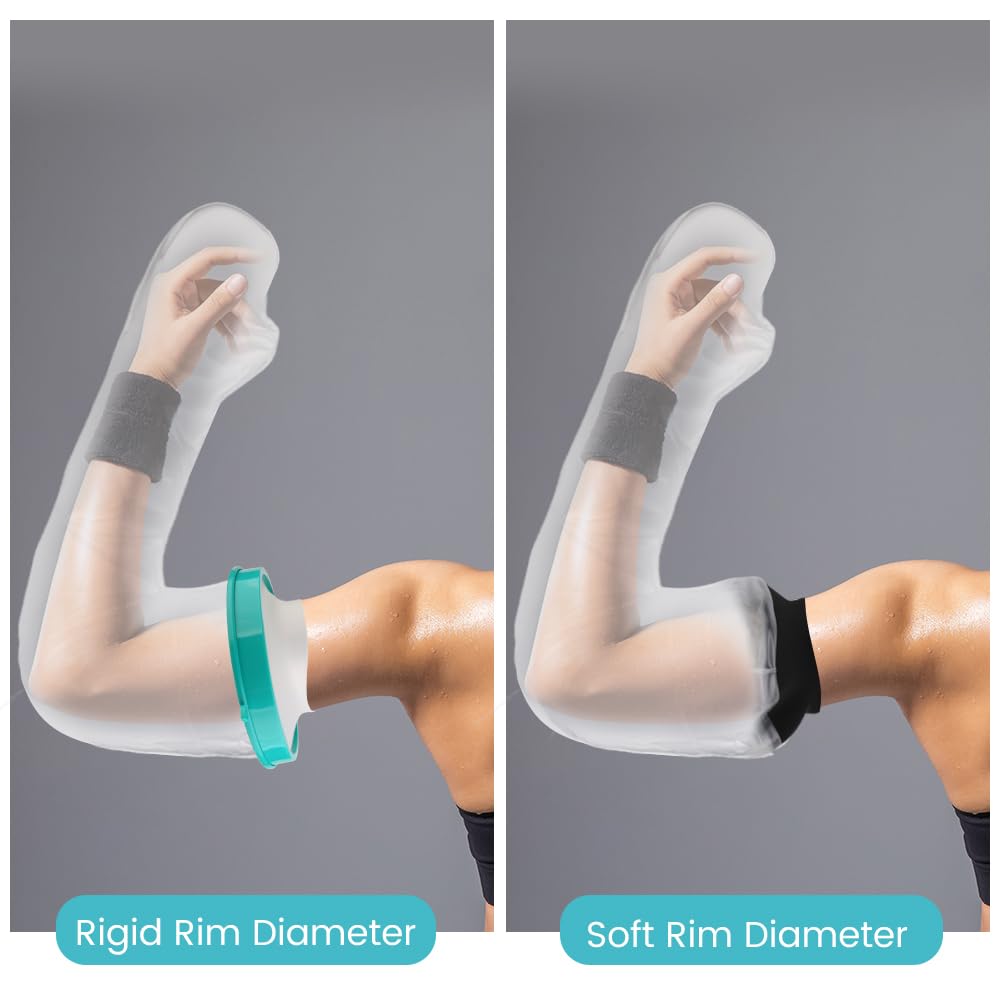 CIVJET Cast Covers for Shower Arm, Waterproof Cast Cover, Cast Cover for Swimming, Cast Protector for Shower Adult, Elbow, Hand, Elbow, Upper Arm (Diameter - 7.9") Extra Long