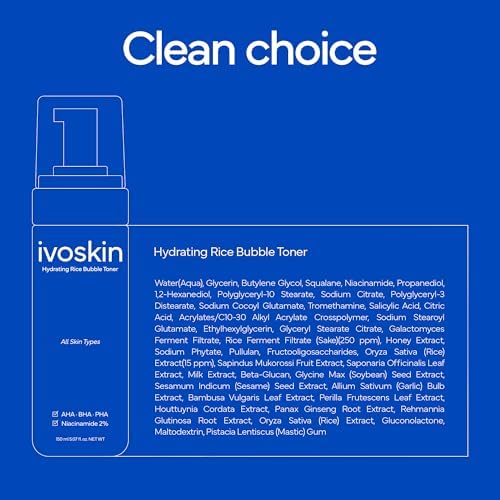 Rice Milky Bubble Toner - Hydrating, Glowing Skin - Sensitive Skin - Niacinamide & Rice Extract (5.07fl.oz / 150ml)