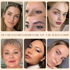20 Sheets 180 Pairs Eyebrow Tattoo Sticker Waterproof 4D Hair-Like Natural Fake Tattoo Eyebrows Transfers Stickers Peel Off Brows Grooming Shaping Makeup Sticker for Women Girls,Black
