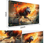 MTG Playmat - Non-Slip Backing Printing, Ideal for Card Game Enthusiasts TCG Playmat (Ember Rage-Deck)