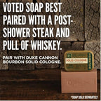 Duke Cannon Supply Co. Solid Cologne for Men Bay Rum (Citrus Musk, Cedarwood, Island Spice) - Concentrated Balm, Travel-Friendly Convenient Tin, 1.5 oz