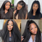 Yaki Straight Kinky Straight Single Bundle Human Hair 18 Inch 12A 100% Unprocessed Natural Black